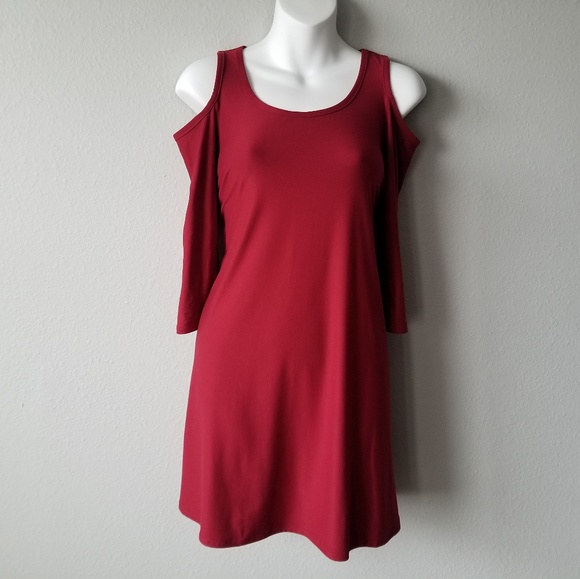 Super soft, cold shoulder dress. - Picture 2 of 5